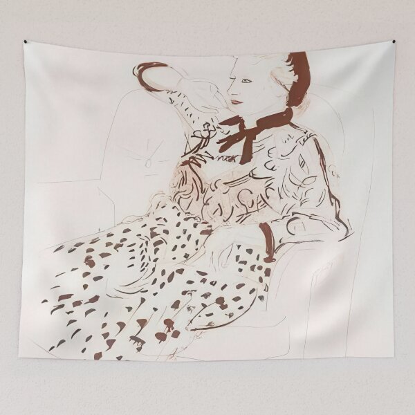Item preview, David Hockney -  Celia Pondering - Signed Print by David Hockney undefinedr designed and sold by LILLIANSTRANGEy.