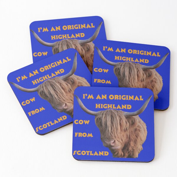 Item preview, Original Highland Cow from Scotland – Funny Scottish Highland Cattle Design designed and sold by Ink & Highlands.