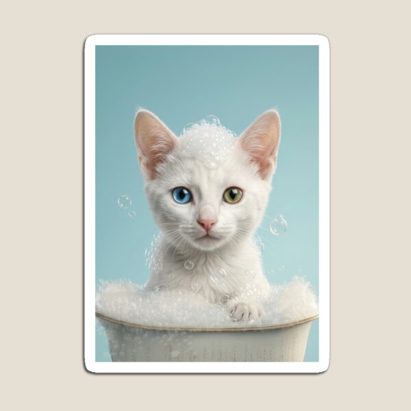 Item preview, Baby Khao Manee Bubble Bath Cute Nursery Bathroom Art designed and sold by LazyOwlStore.