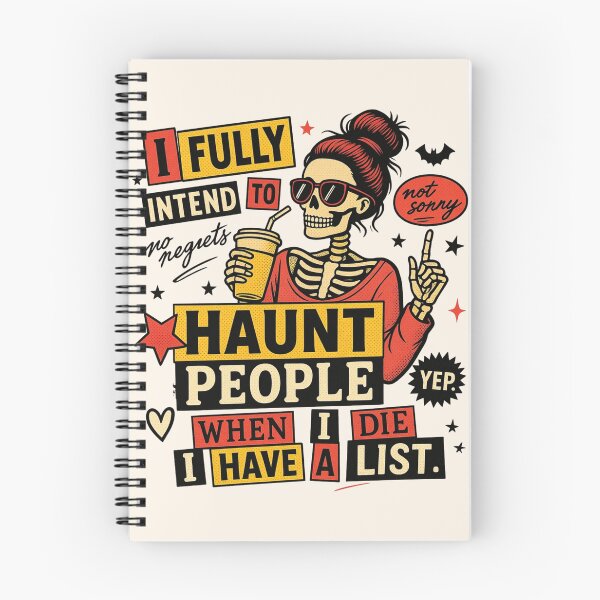 Item preview, Funny Skeleton I Fully Intend To Haunt People When I Die, I Have A List designed and sold by legendaryskins.