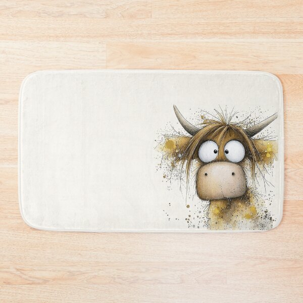 Item preview, Scottish Hairy Highland Cow ' Mable ' by Shirley MacArthur designed and sold by Shirley MacArthur Art.