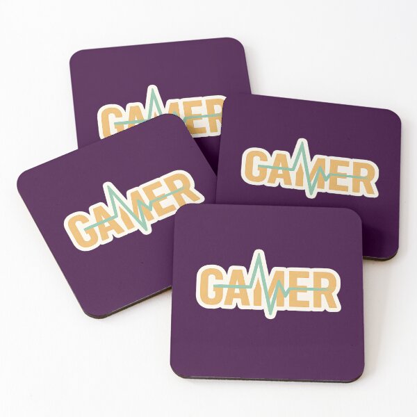 Item preview, Gamer Heartbeat Pulse Typography designed and sold by MarCinu Art.