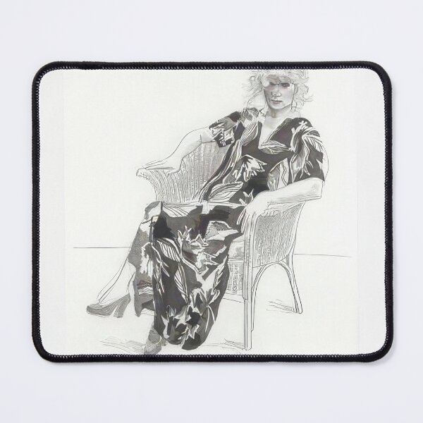 Item preview, David Hockney - Celia In A Wicker Chair (black state) - Signed Print by David Hockney undefinedr designed and sold by LILLIANSTRANGEy.