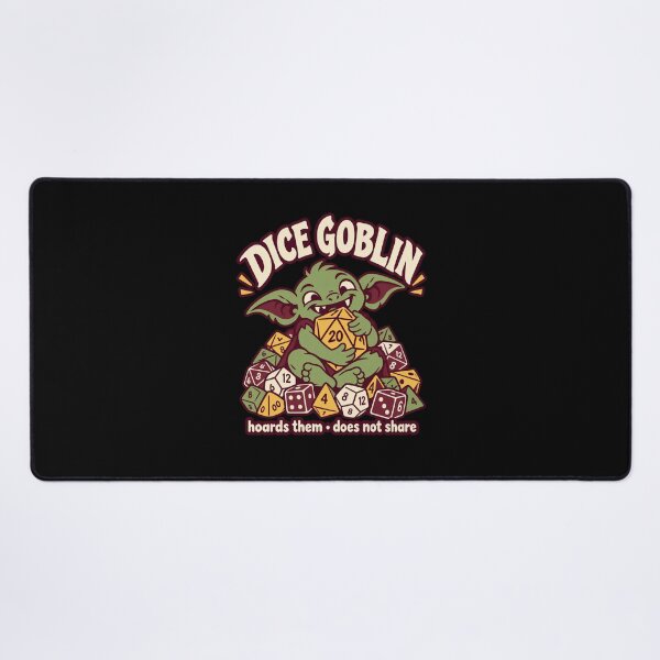 Item preview, Dice Goblin - Funny Tabletop RPG Dice Hoarder designed and sold by Ridaelb.