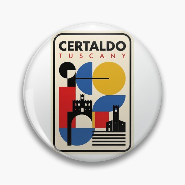 Item preview, Retro Certaldo Bauhaus Geometric Skyline designed and sold by k3rstman1.