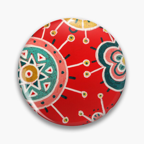 Item preview, Red Folk Flower Mandala designed and sold by Fani*.