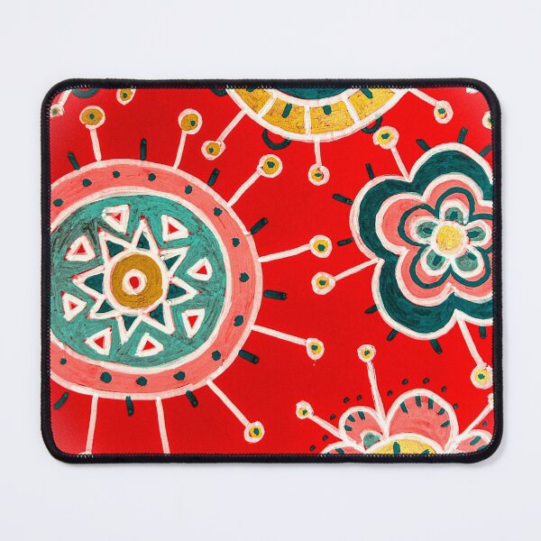 Item preview, Red Folk Flower Mandala designed and sold by Fani*.