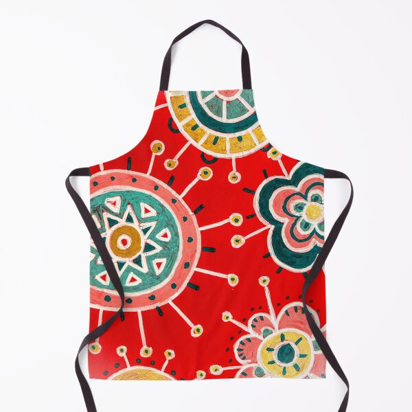Item preview, Red Folk Flower Mandala designed and sold by Fani*.