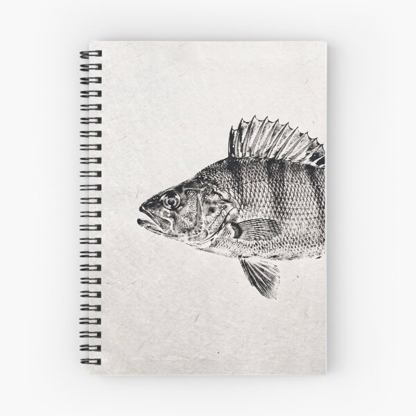 Item preview, Gyotaku Perch Fish Print - Japanese Sumi-e Art I designed and sold by Yaremchuk.