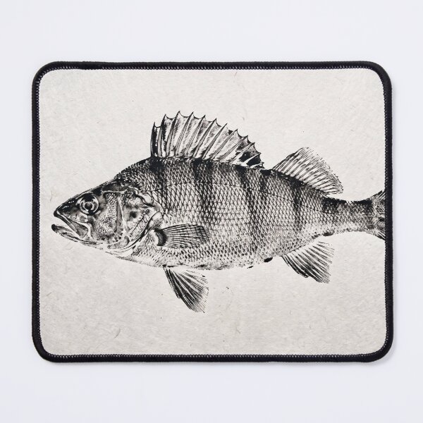 Item preview, Gyotaku Perch Fish Print - Japanese Sumi-e Art I designed and sold by Yaremchuk.