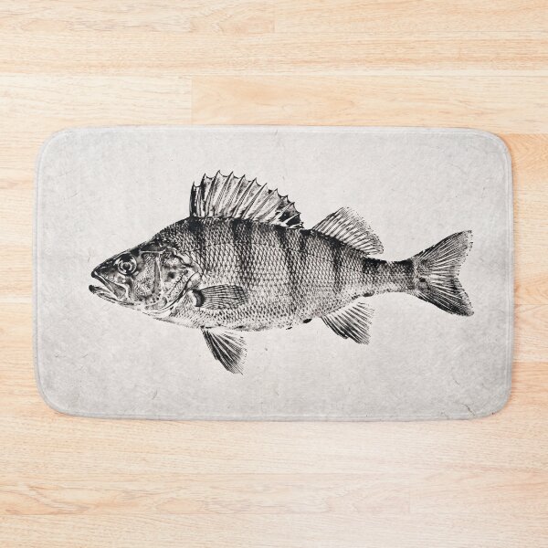 Item preview, Gyotaku Perch Fish Print - Japanese Sumi-e Art I designed and sold by Yaremchuk.