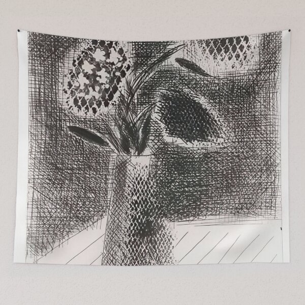 Item preview, David Hockney -  Four Flowers In A Vase - Signed Print by David Hockney undefinedr designed and sold by LILLIANSTRANGEy.