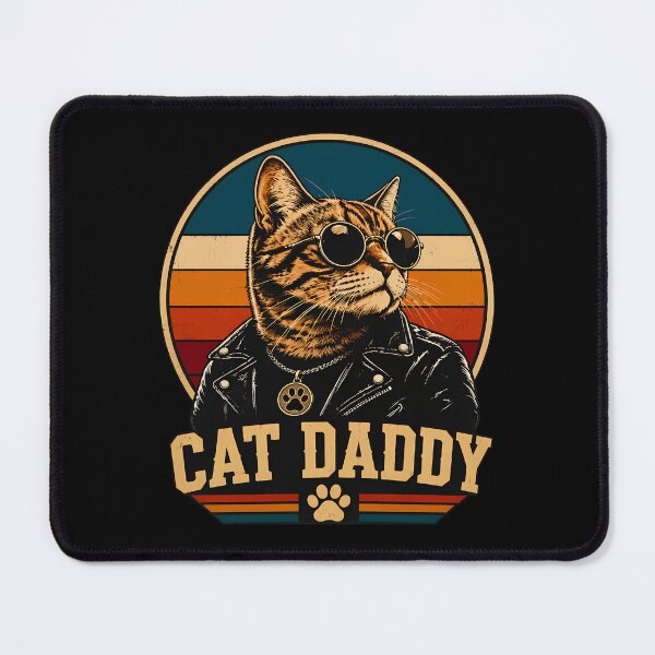 Item preview, Cat Daddy Retro Sunglasses Leather Jacket Cool Cat Graphic designed and sold by OlyvieArt.