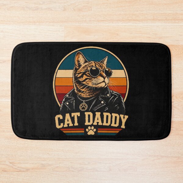 Item preview, Cat Daddy Retro Sunglasses Leather Jacket Cool Cat Graphic designed and sold by OlyvieArt.