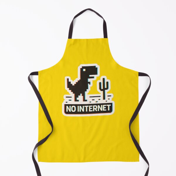 Item preview, No Internet Pixel Dinosaur Humor designed and sold by MarCinu Art.