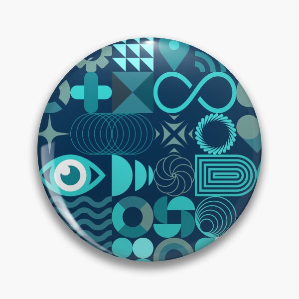 Item preview, Geometry Ocean Abstract Art Print designed and sold by Ricky Stevens Art & Design.