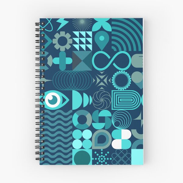 Item preview, Geometry Ocean Abstract Art Print designed and sold by Ricky Stevens Art & Design.