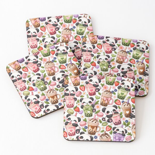 Item preview, Panda with Bubble Tea  designed and sold by doddle&bloom.
