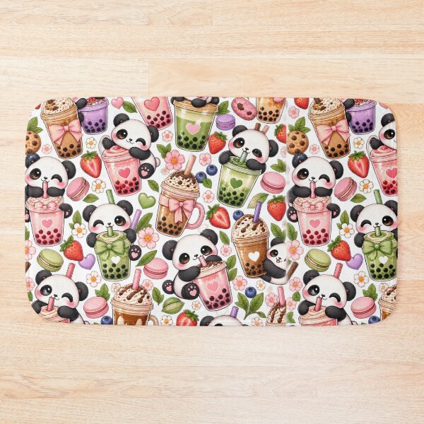 Item preview, Panda with Bubble Tea  designed and sold by doddle&bloom.