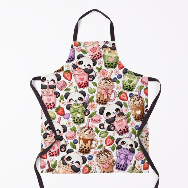 Item preview, Panda with Bubble Tea designed and sold by doddle&bloom.
