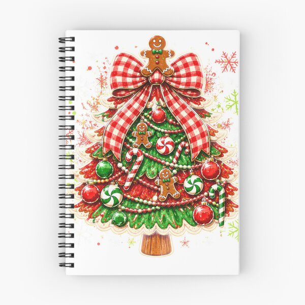 Item preview, Sweet Candy Christmas Tree Gingerbread Gingham Bow designed and sold by DYAFLK.