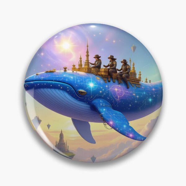 Item preview, Celestial Whale Voyage Through a Fantasy Sky designed and sold by yosmosverse .