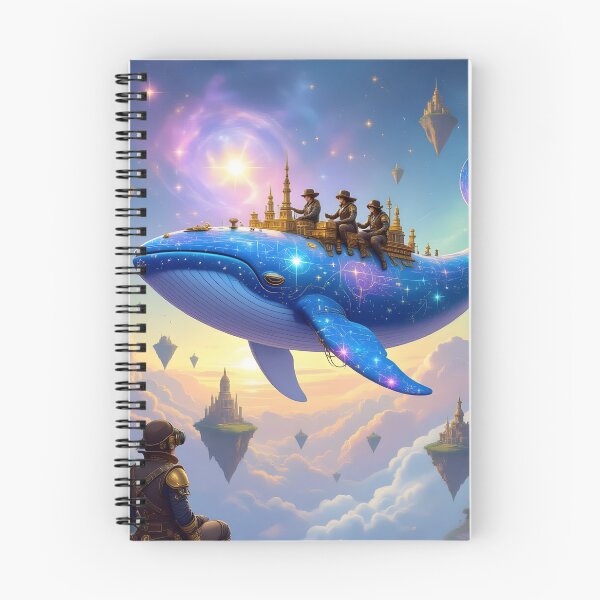 Item preview, Celestial Whale Voyage Through a Fantasy Sky designed and sold by yosmosverse .