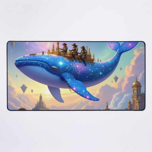 Item preview, Celestial Whale Voyage Through a Fantasy Sky designed and sold by yosmosverse .