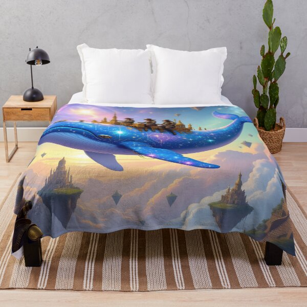Item preview, Celestial Whale Voyage Through a Fantasy Sky designed and sold by yosmosverse .