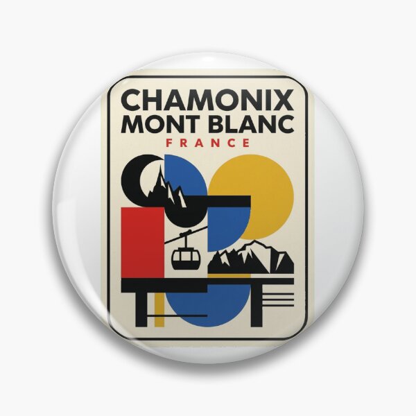 Item preview, Retro Chamonix Mont Blanc Bauhaus Geometric Skyline designed and sold by k3rstman1.