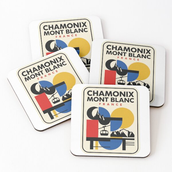 Item preview, Retro Chamonix Mont Blanc Bauhaus Geometric Skyline designed and sold by k3rstman1.