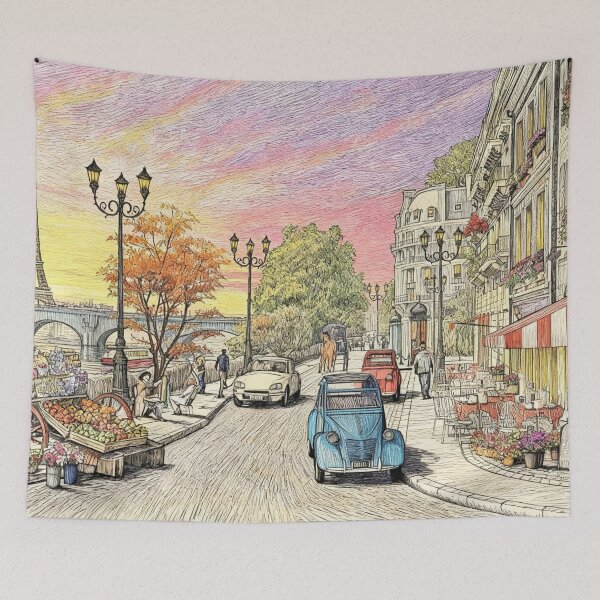 Item preview, Sunset on the Seine designed and sold by sid1802.