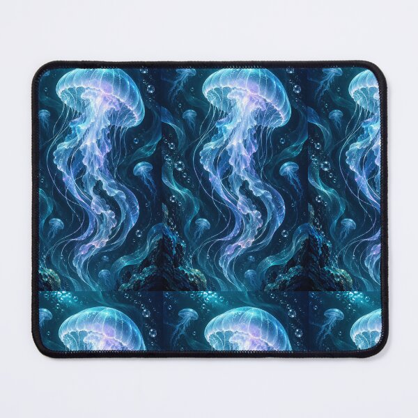 Item preview, Bioluminescent Jellyfish – Deep Ocean Glow Design designed and sold by Coverify.
