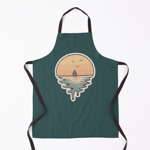 Item preview, Melting Pixel Sunset Sailboat designed and sold by MarCinu Art.