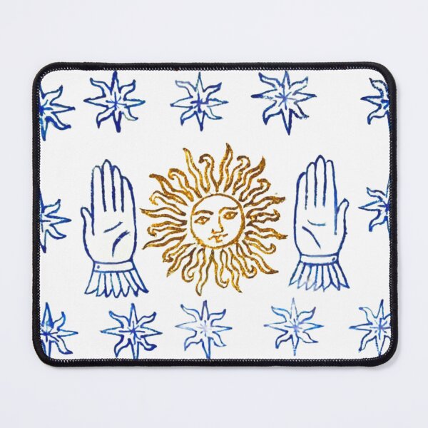 Item preview, Oracle Sun and Hands – Folk Art Print designed and sold by Fani*.