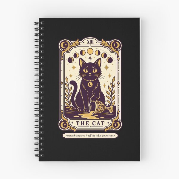 Item preview, The Cat Tarot Card - Black Cat with Moon Phases designed and sold by Ridaelb.