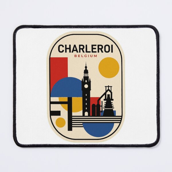 Item preview, Retro Charleroi Bauhaus Geometric Skyline designed and sold by k3rstman1.