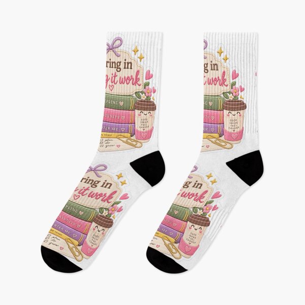 Item preview,   Cute Study Girl Era | Pastel Kawaii School & University Sticker designed and sold by PlayfulMindArt.
