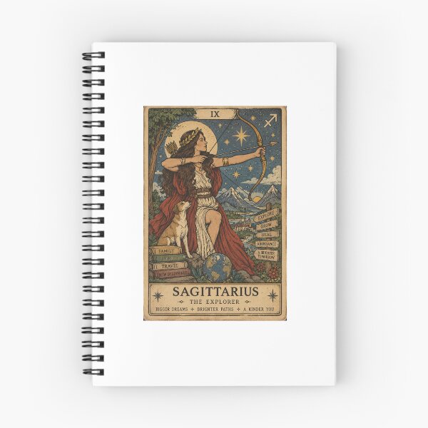 Item preview, Sagittarius Tarot Card – The Explorer | Mystic Archer Astrology Art designed and sold by Moon & Sun Tarot.