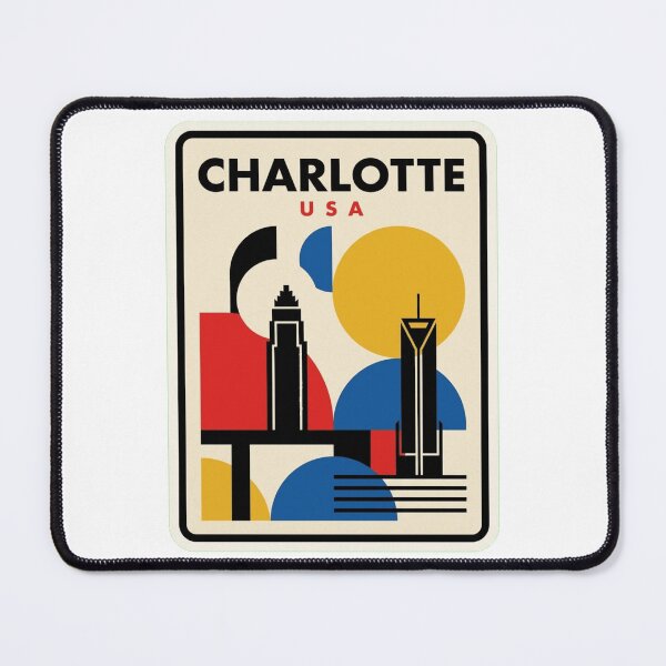 Item preview, Retro Charlotte Bauhaus Geometric Skyline designed and sold by k3rstman1.