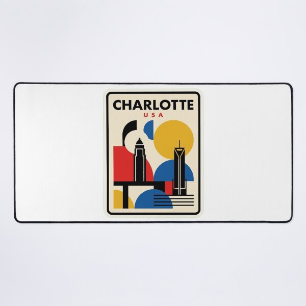 Item preview, Retro Charlotte Bauhaus Geometric Skyline designed and sold by k3rstman1.