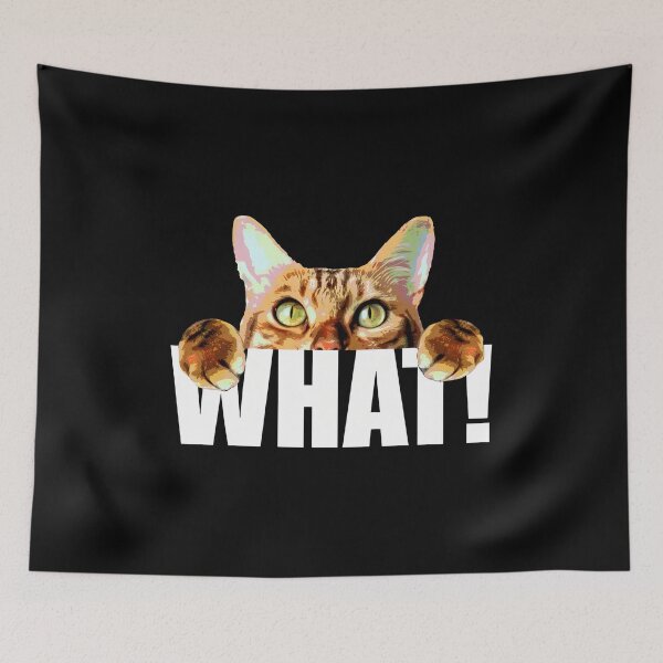 Item preview, Funny Cat Peeking What Design designed and sold by OlyvieArt.