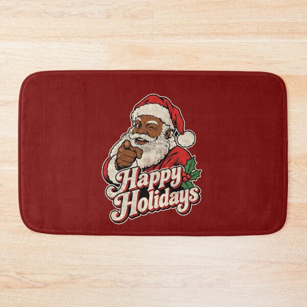 Item preview, African American Santa Christmas Illustration Happy Holidays designed and sold by alenaz.