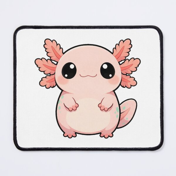 Item preview, Cute Round Axolotl Character Illustration designed and sold by The Mellonaire.