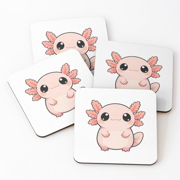 Item preview, Cute Round Axolotl Character Illustration designed and sold by The Mellonaire.