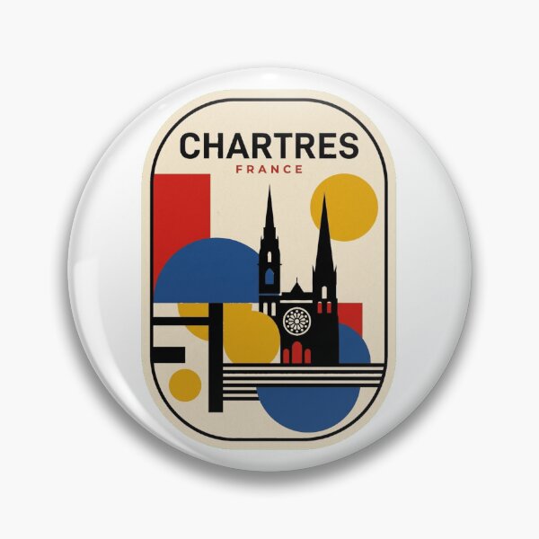 Item preview, Retro Chartres Bauhaus Geometric Skyline designed and sold by k3rstman1.