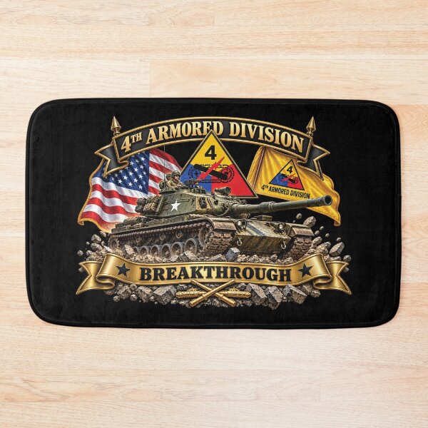 Item preview, 4th Armored Division - M60A1 Tank - Breakthrough Division designed and sold by Military Insignia Products.