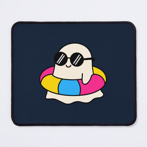 Item preview, Subtle Pan Pride Pool Float Summerween Kawaii Ghost designed and sold by Cannaxes Studio.