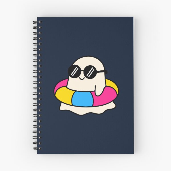Item preview, Subtle Pan Pride Pool Float Summerween Kawaii Ghost designed and sold by Cannaxes Studio.
