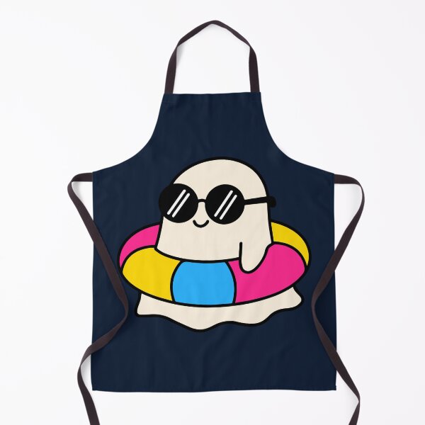 Item preview, Subtle Pan Pride Pool Float Summerween Kawaii Ghost designed and sold by Cannaxes Studio.